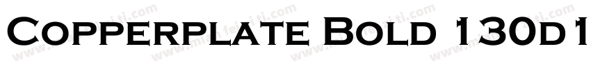 Copperplate Bold 130d1e2字体转换